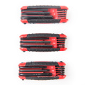 All types of folding locking star torx allen hexagon hex key wrench set multi cycling bike bicycle repair tool kit